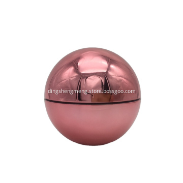 Plastic Material Acrylic Round Ball Shaped Cream Jar